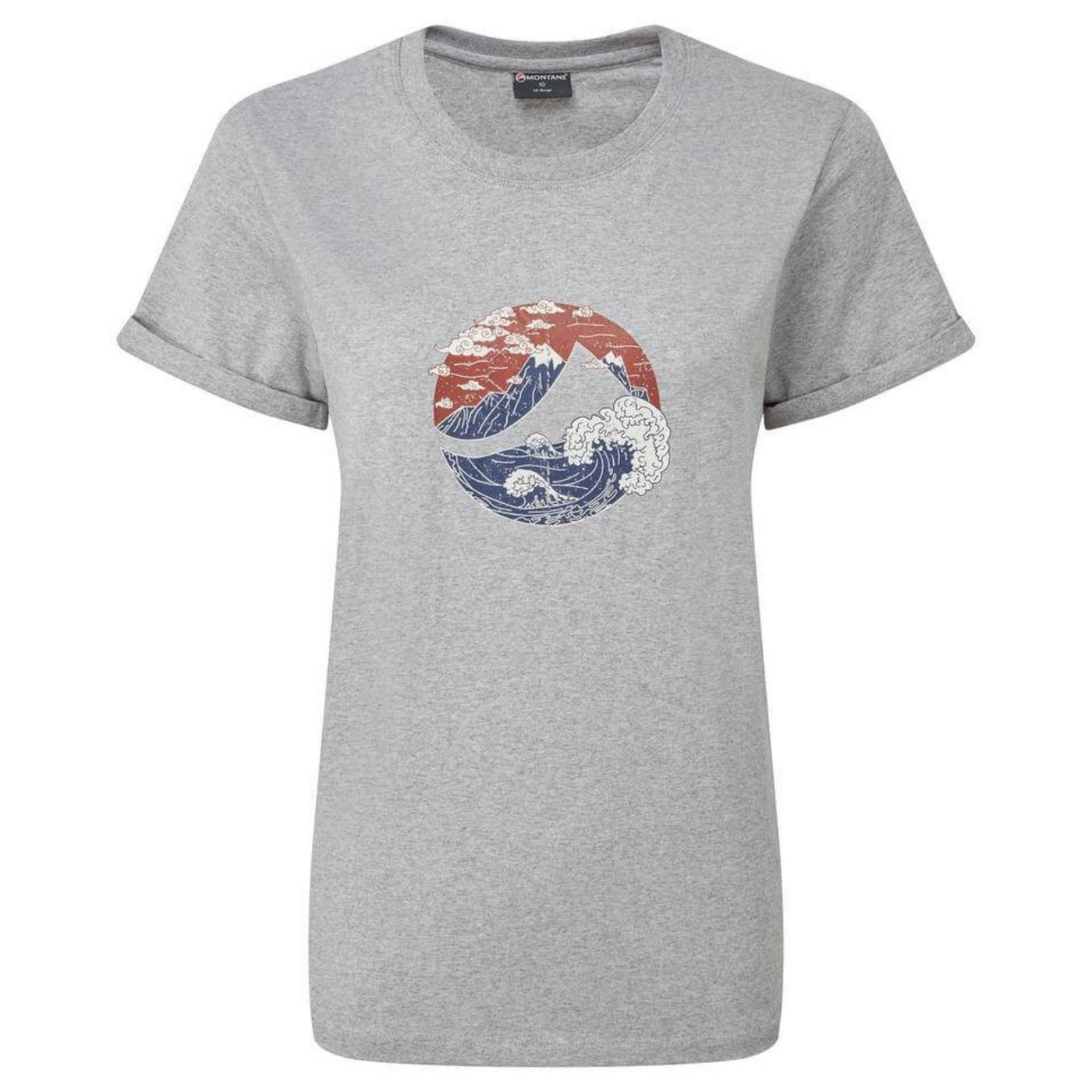 Montane Womens Great Mountain T-Shirt | Organic Cotton TShirt NZ | Further Faster Christchurch NZ #marl