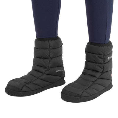 Montane Icarus Hut Bootie | Insulated Hut Slippers and Bootie | Further Faster Christchurch NZ #black