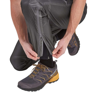 Montane Minimus Nano Pants - Unisex | Mens Waterproof Sheel Pants NZ | Further Faster Christchurch NZ #charcoal