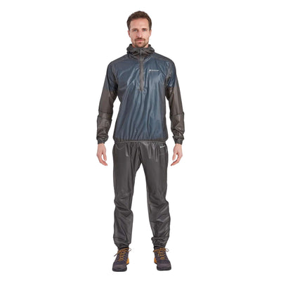 Montane Minimus Nano Pants - Unisex | Mens Waterproof Sheel Pants NZ | Further Faster Christchurch NZ #charcoal