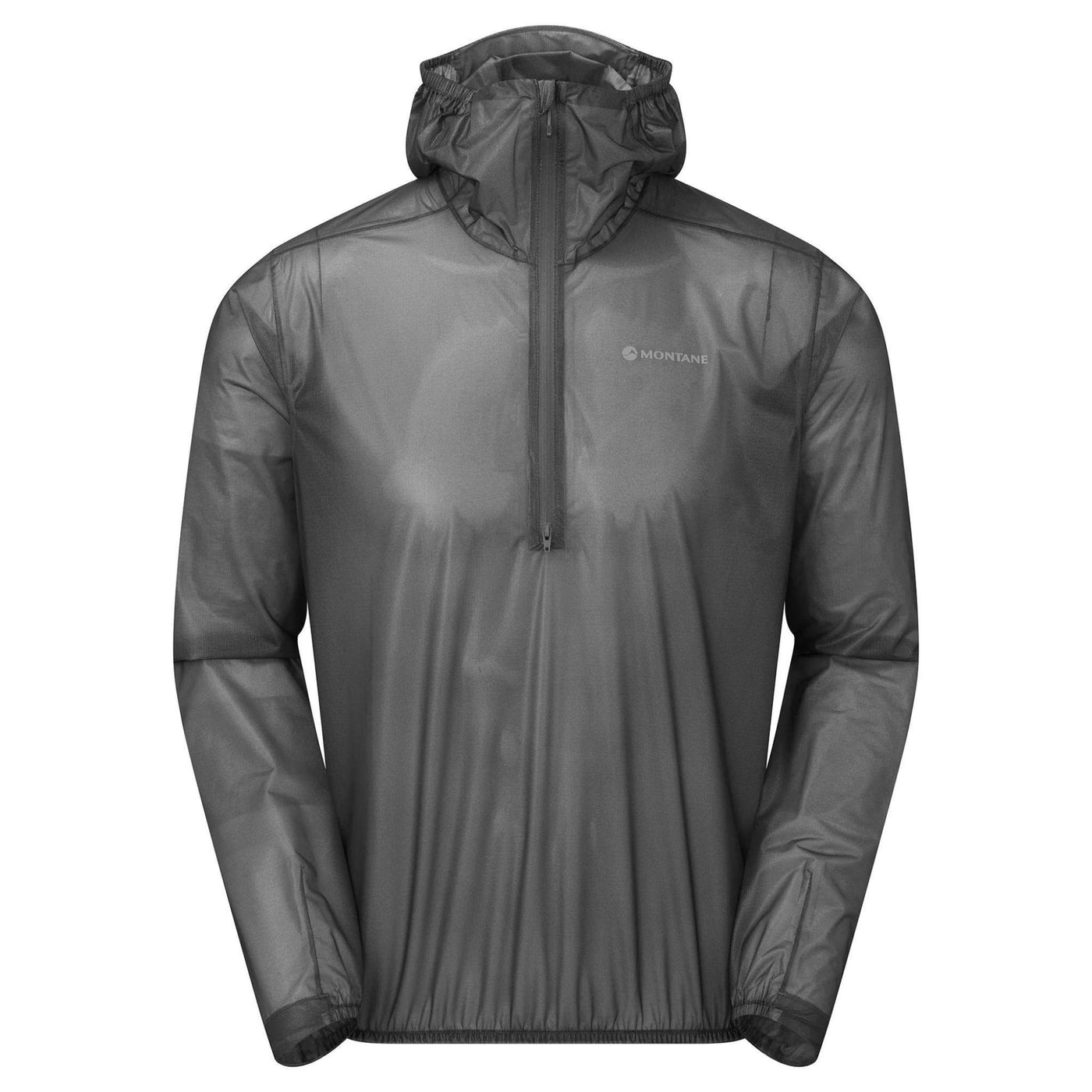 Montane Minimus Nano Pull-On - Unisex | Wateroproof Running Jacket NZ | Further Faster Christchurch NZ #charcoal 