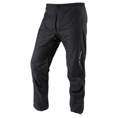 Montane Minimus Waterproof Pants - Men's | Lightweight Rain Pants | Trail Running | Further Faster Christchurch NZ #black