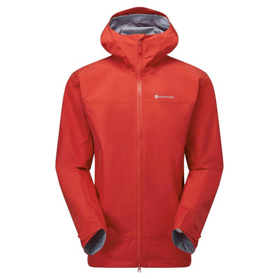 Montane Phase Jacket - Mens | Montane Alpine Waterproof Jacket NZ | Further Faster Christchurch NZ #adrenaline-red