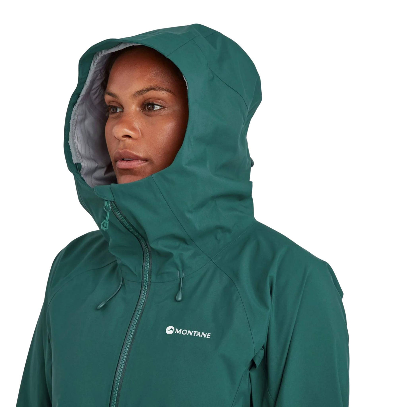 Montane Phase XT Jacket - Womens | Montane Alpine Waterproof Jacket NZ | Further Faster Christchurch NZ #dark-wakame-green