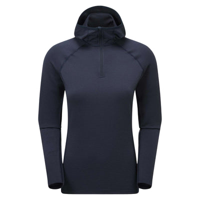 Montane Protium Lite Hoodie - Womens | Mid Layer Fleece | Further Faster Christchurch NZ #eclipse-blue