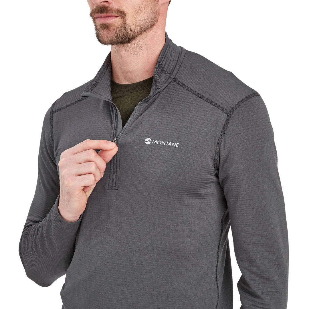 Montane Protium Lite Pull On Mens Hiking Mid Layer Fleece NZ Further Faster
