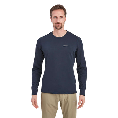 Montane Protium Sweater - Mens | Fleece Jumper | Further Faster Christchurch NZ #eclipse-blue