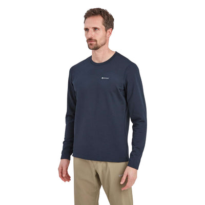 Montane Protium Sweater - Mens | Fleece Jumper | Further Faster Christchurch NZ #eclipse-blue