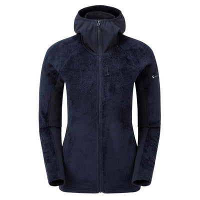 Montane Protium XPD Hoodie - Womens | Mid Layer Fleece | Further Faster Christchurch NZ #eclipse-blue