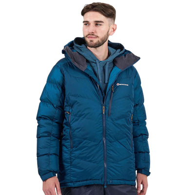 Montane Resolute Down Jacket - Mens | Mens Down Insulated Jacket NZ | Further Faster Christchurch NZ #narwhal-blue