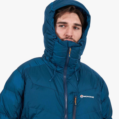 Montane Resolute Down Jacket - Mens | Mens Down Insulated Jacket NZ | Further Faster Christchurch NZ #narwhal-blue