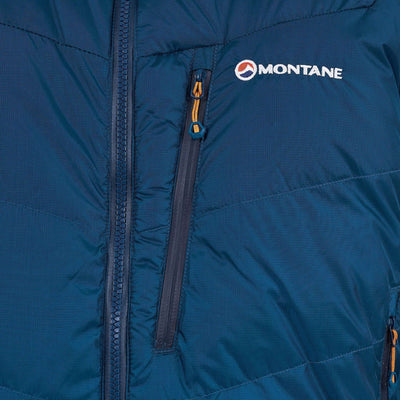 Montane Resolute Down Jacket - Mens | Mens Down Insulated Jacket NZ | Further Faster Christchurch NZ #narwhal-blue