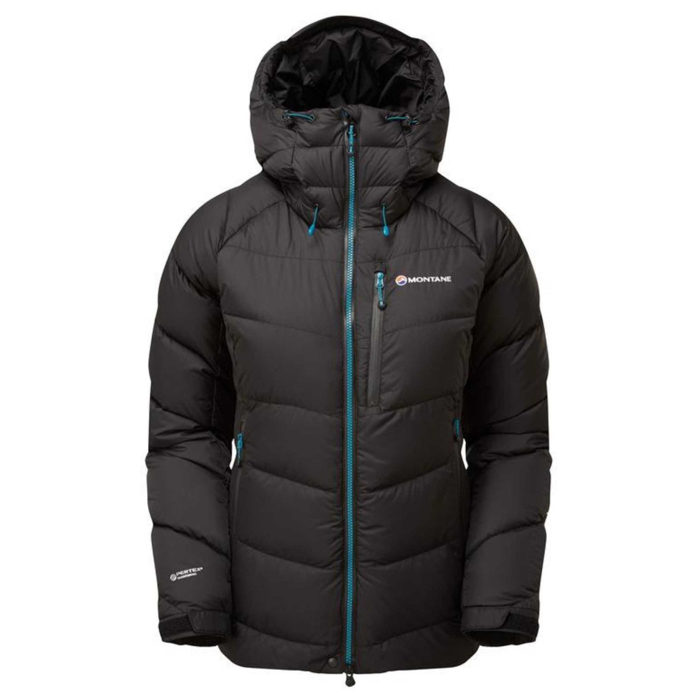 Montane Womens Resolute Down Jacket | Down Insulated Jacket | Further Faster Christchurch NZ #narwhal-blue