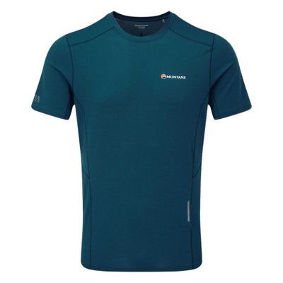 Montane Sabre T-Shirt | Trail Running Base Layer | Further Faster Christchurch NZ #narwhal-blue