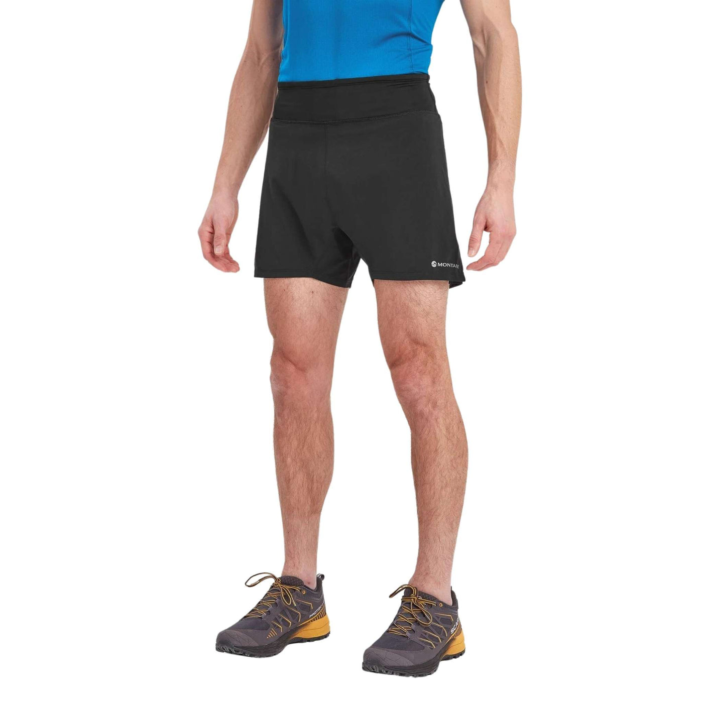 Montane Slipstream 5" Shorts - Mens | Mens Trail Running Shorts NZ | Further Faster Christchurch NZ #black