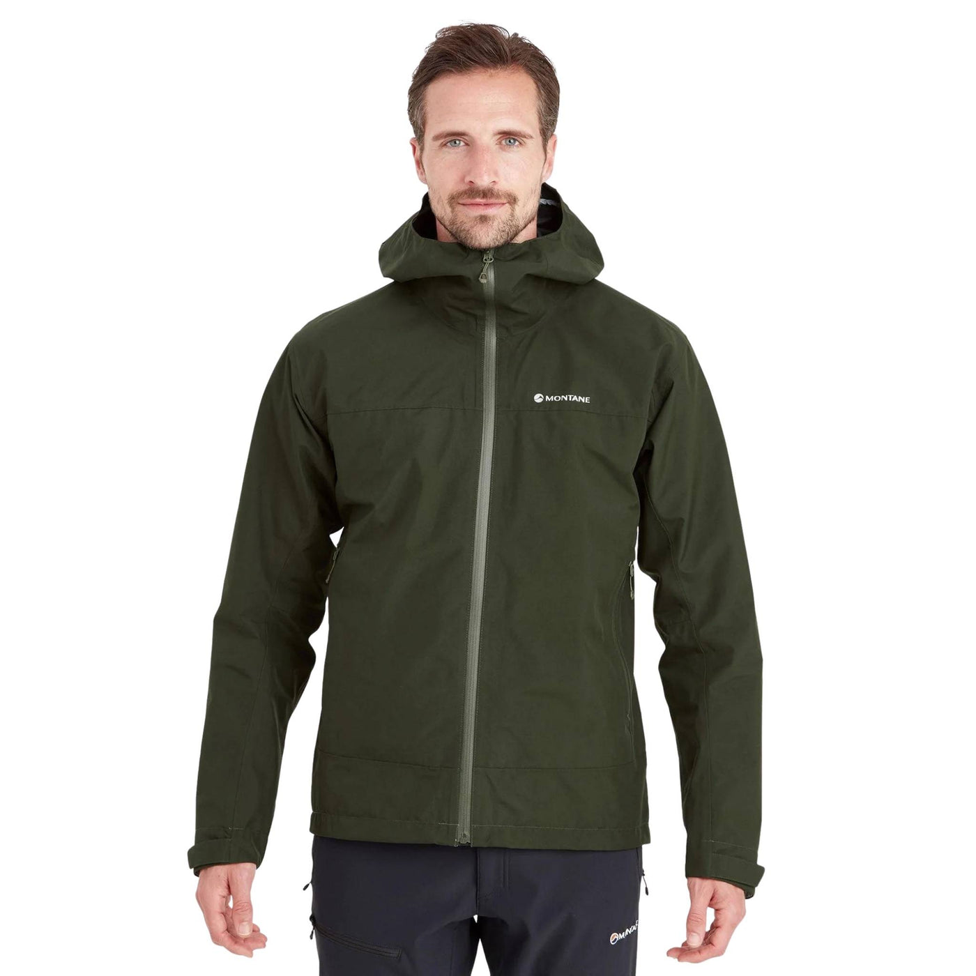 Montane Spirit Jacket - Mens | Montane Alpine Waterproof Jacket NZ | Further Faster Christchurch NZ #oak-green