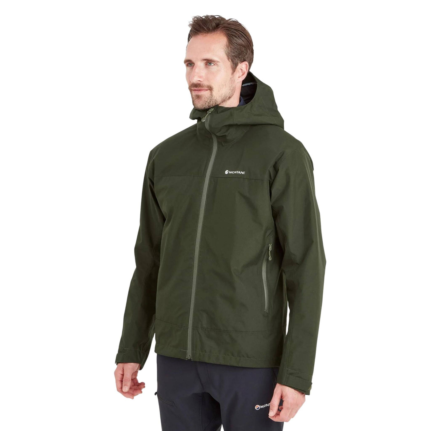 Montane Spirit Jacket - Mens | Montane Alpine Waterproof Jacket NZ | Further Faster Christchurch NZ #oak-green