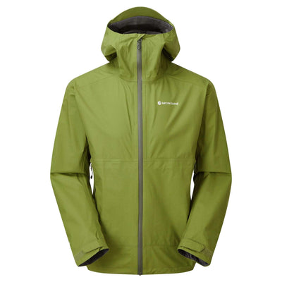 Montane Spirit Lite Jacket -Mens | Montane Alpine Waterproof Jacket | Further Faster Christchurch NZ #alder-green