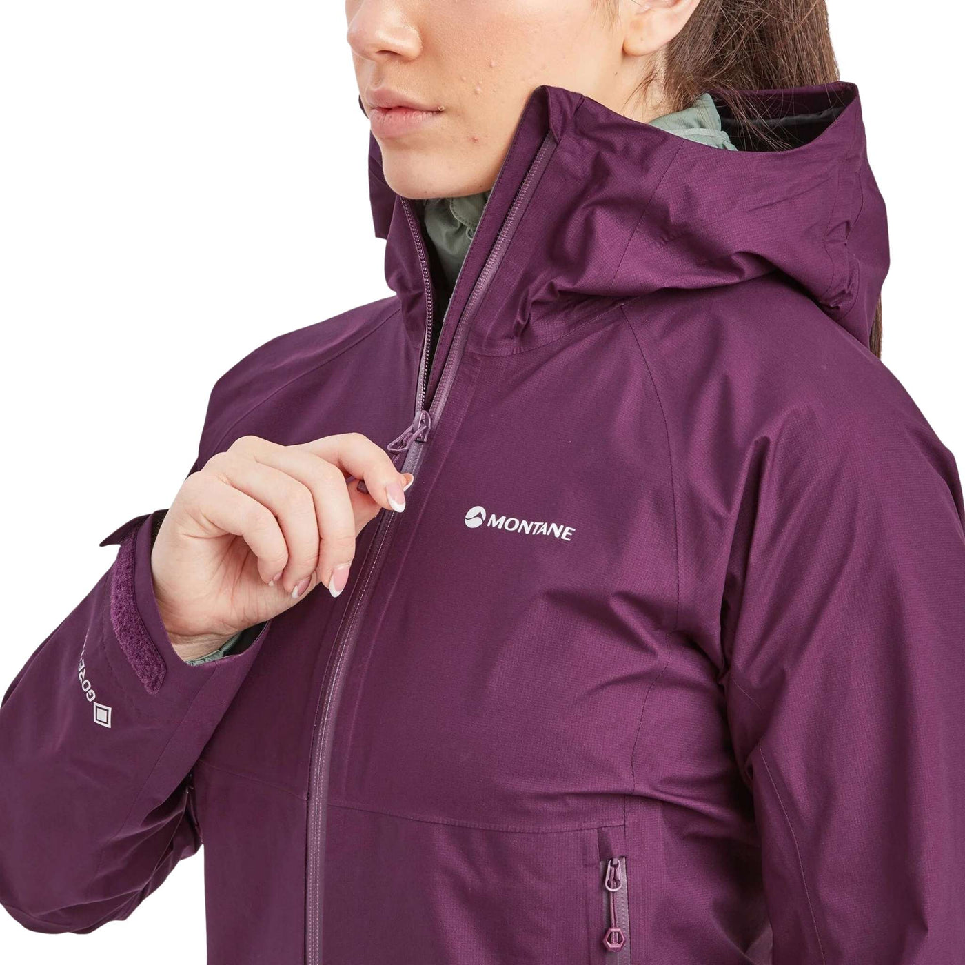 Montane Spirit Lite Jacket - Womens | Womens Waterproof Jacket NZ | Further Faster Christchurch NZ #saskatoon-berry