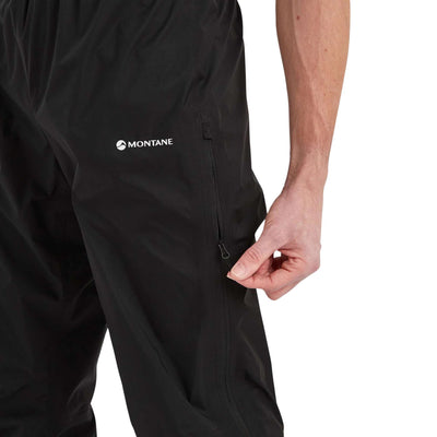 Montane Spirit Lite Pants Short Leg - Mens | Mens Hiking and Trekking Pants | Further Faster Christchurch NZ #black