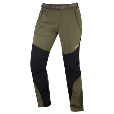 Montane Terra Pants Mens - Regular Leg | Men's Legwear NZ | Further Faster Christchurch NZ #kelp-green