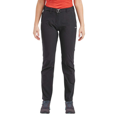 Montane Terra Stretch Lite Pants Womens - Regular Leg | Womens Hiking and Alpine Pants | Further Faster Christchurch NZ #black