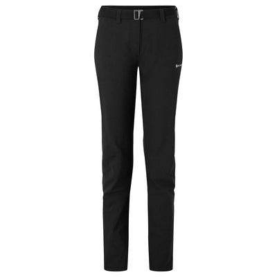 Montane Terra Stretch Lite Pants Womens - Short Leg | Womens Hiking and Alpine Pants | Further Faster Christchurch NZ #black