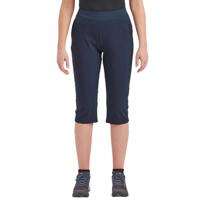 Montane Tucana Lite Capri Pants - Womens | Womens Hiking and Trekking Capri Pants NZ | Further Faster Christchurch NZ #eclipse-blue