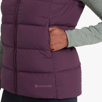 Montane Tundra Gilet - Womens | Down Insulated Jacket NZ | Further Faster Christchurch NZ #saskatoon-berry