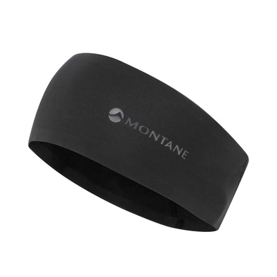 Montane Via Stretch Headband | Tral Running Headware| Further Faster Christchurch NZ #black