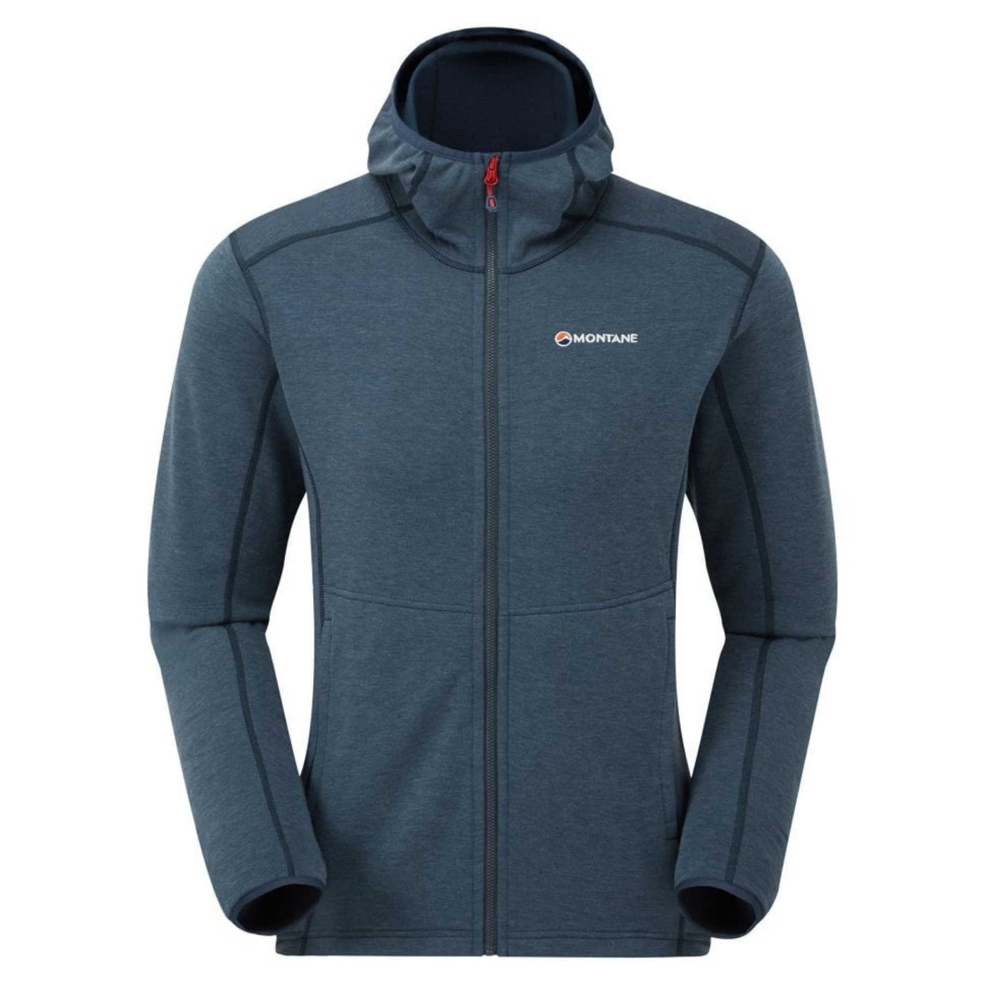 Montane Viper Hoodie Mens | Fleece and Soft Shell | Further Faster Christchurch NZ #narwhal-blue