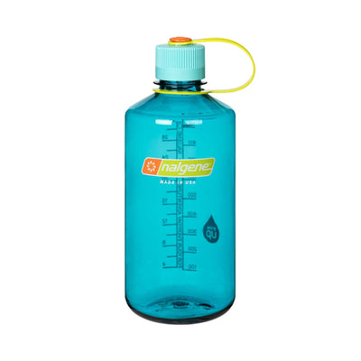 Nalgene Sustain Narrow Mouth Bottle 1L | Hiking Water Bottles and Flasks | Further Faster Christchurch NZ #nalgene-cerulean