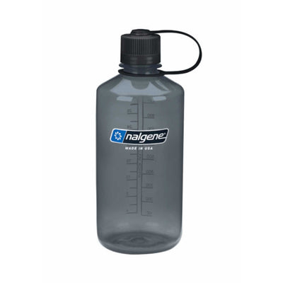 Nalgene Sustain Narrow Mouth Bottle 1L | Hiking Water Bottles and Flasks | Further Faster Christchurch NZ #nalgene-grey