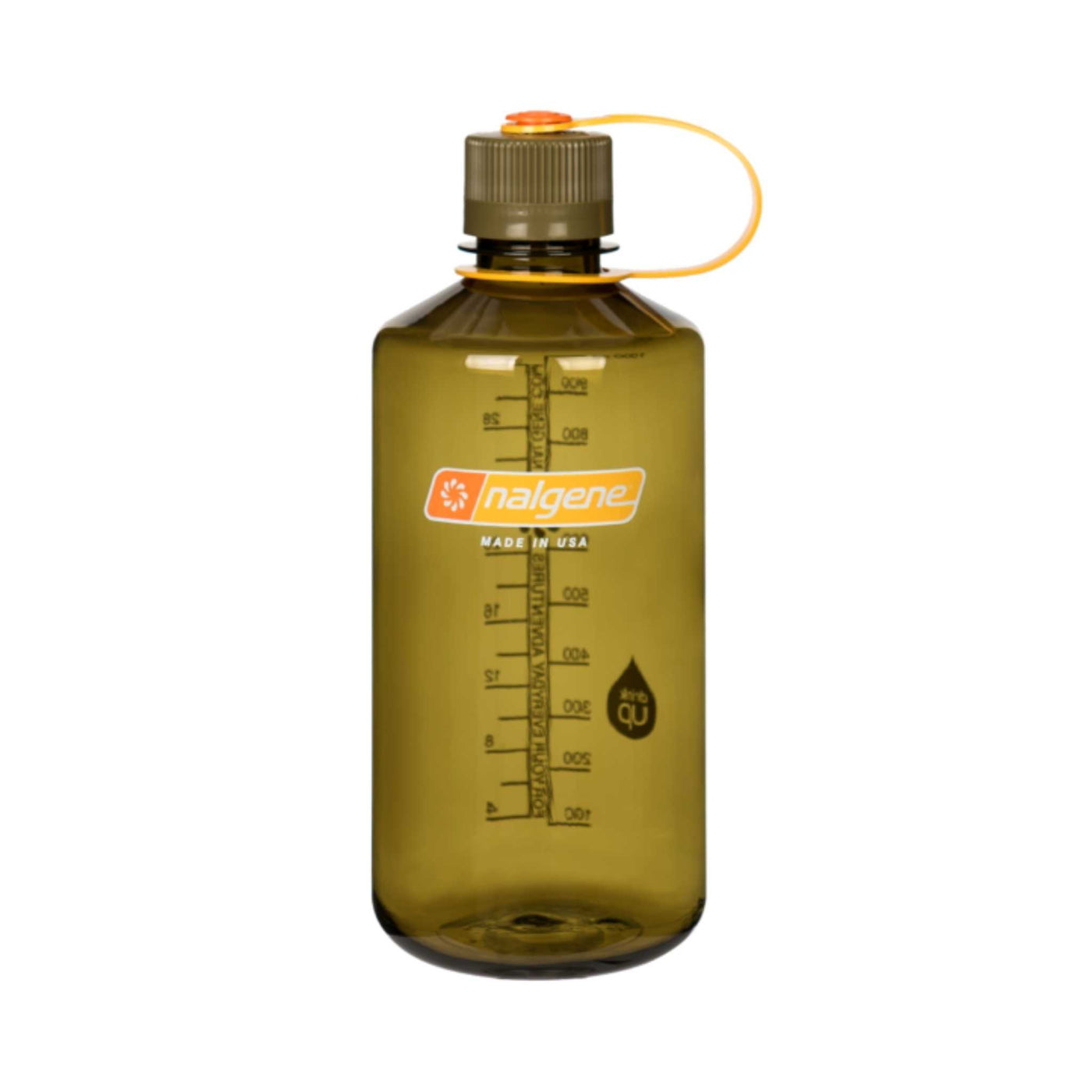 Nalgene Sustain Narrow Mouth Bottle 1L | Hiking Water Bottles and Flasks | Further Faster Christchurch NZ #nalgene-olive