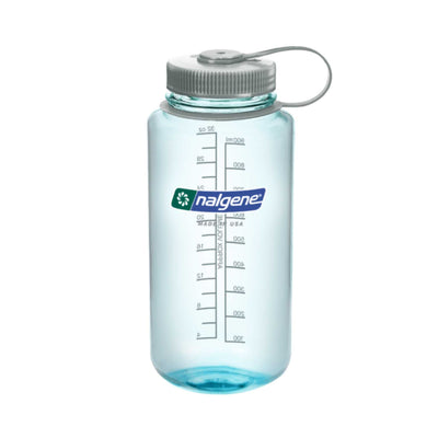 Nalgene Sustain Wide Mouth Bottle 1L | Hiking Water Bottles and Flasks | Further Faster Christchurch NZ #nalgene-seafoam