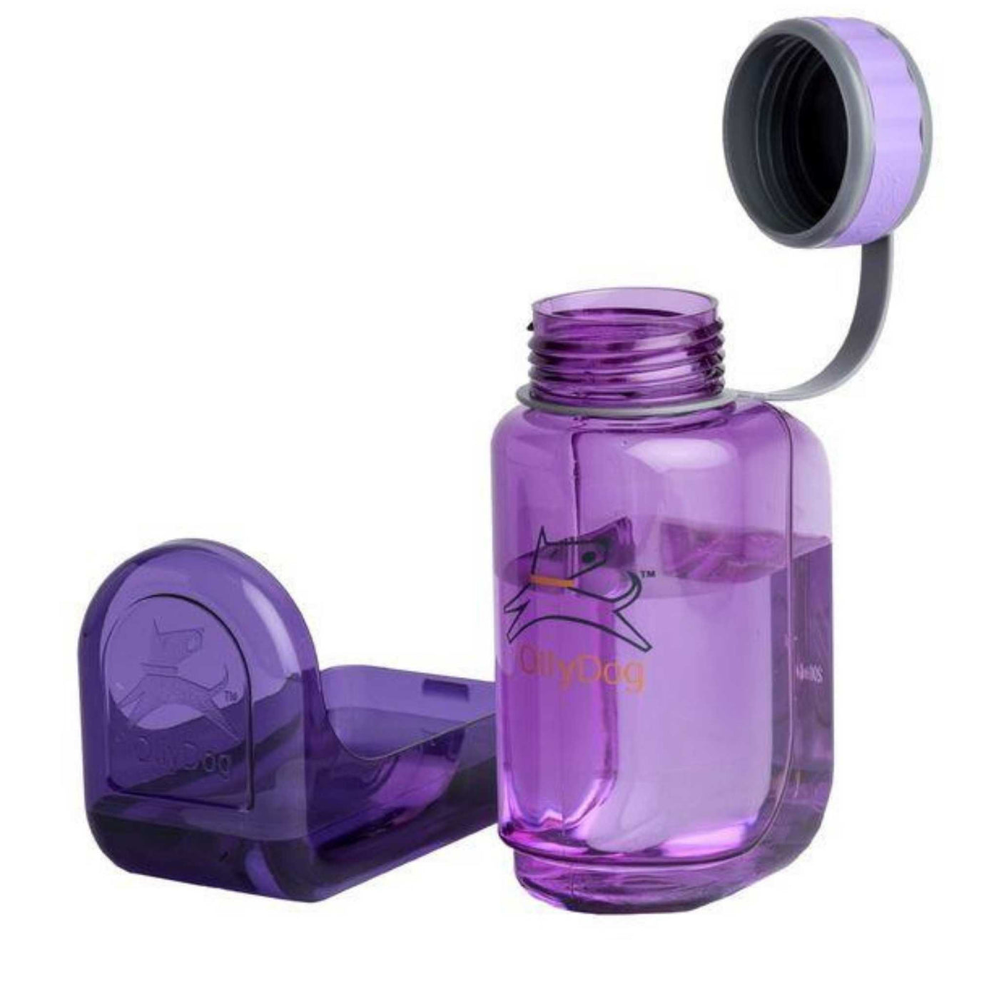 OllyDog OllyBottle 600ml | Dog Water Bottle and Bowl | Further Faster Christchurch NZ #plum