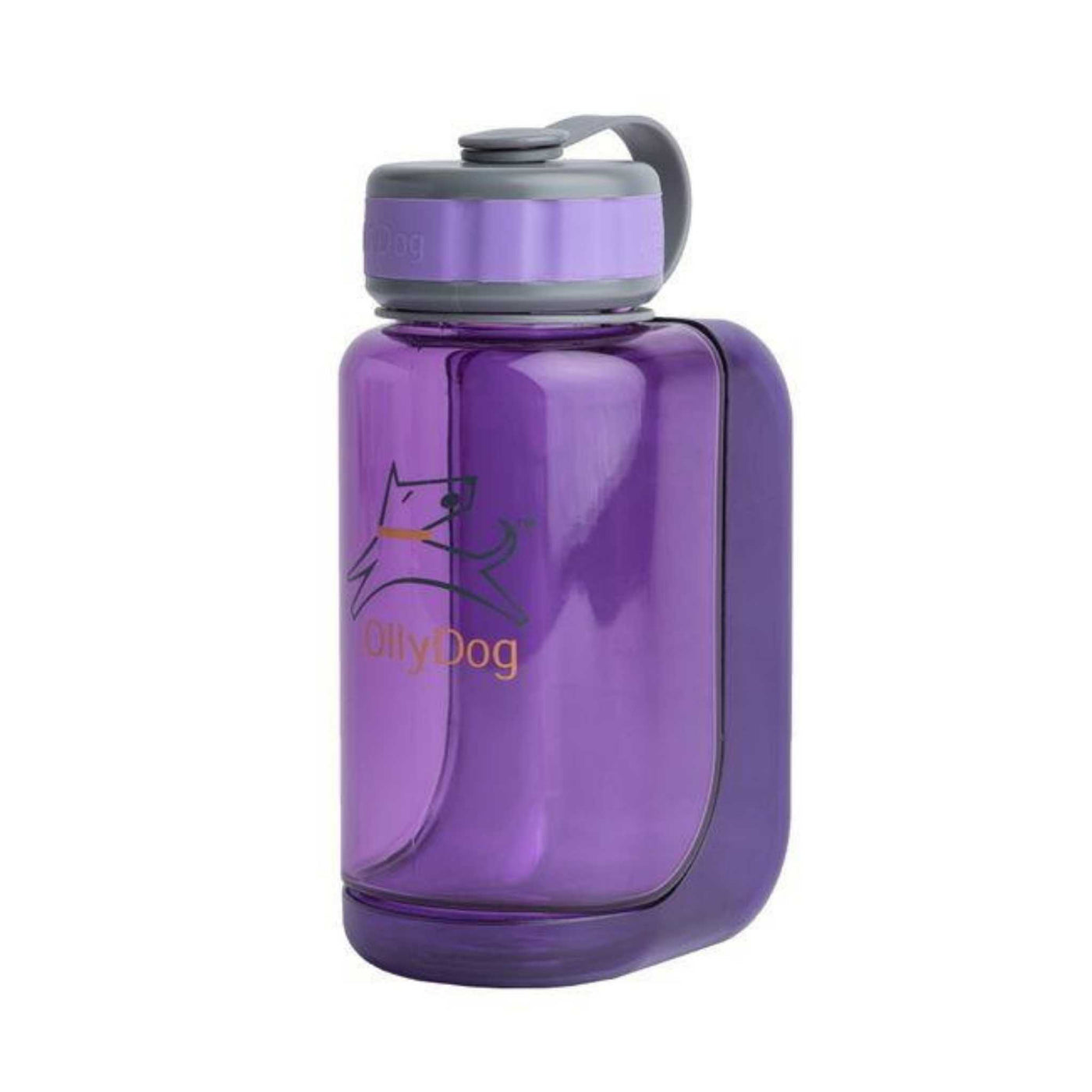 OllyDog OllyBottle 600ml | Dog Water Bottle and Bowl | Further Faster Christchurch NZ #plum