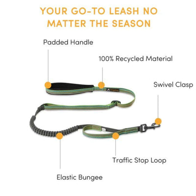 OllyDog Rescue Adjustable Spring Leash | Outdoor Dog Gear & Harnesses | Further Faster Christchurch NZ 