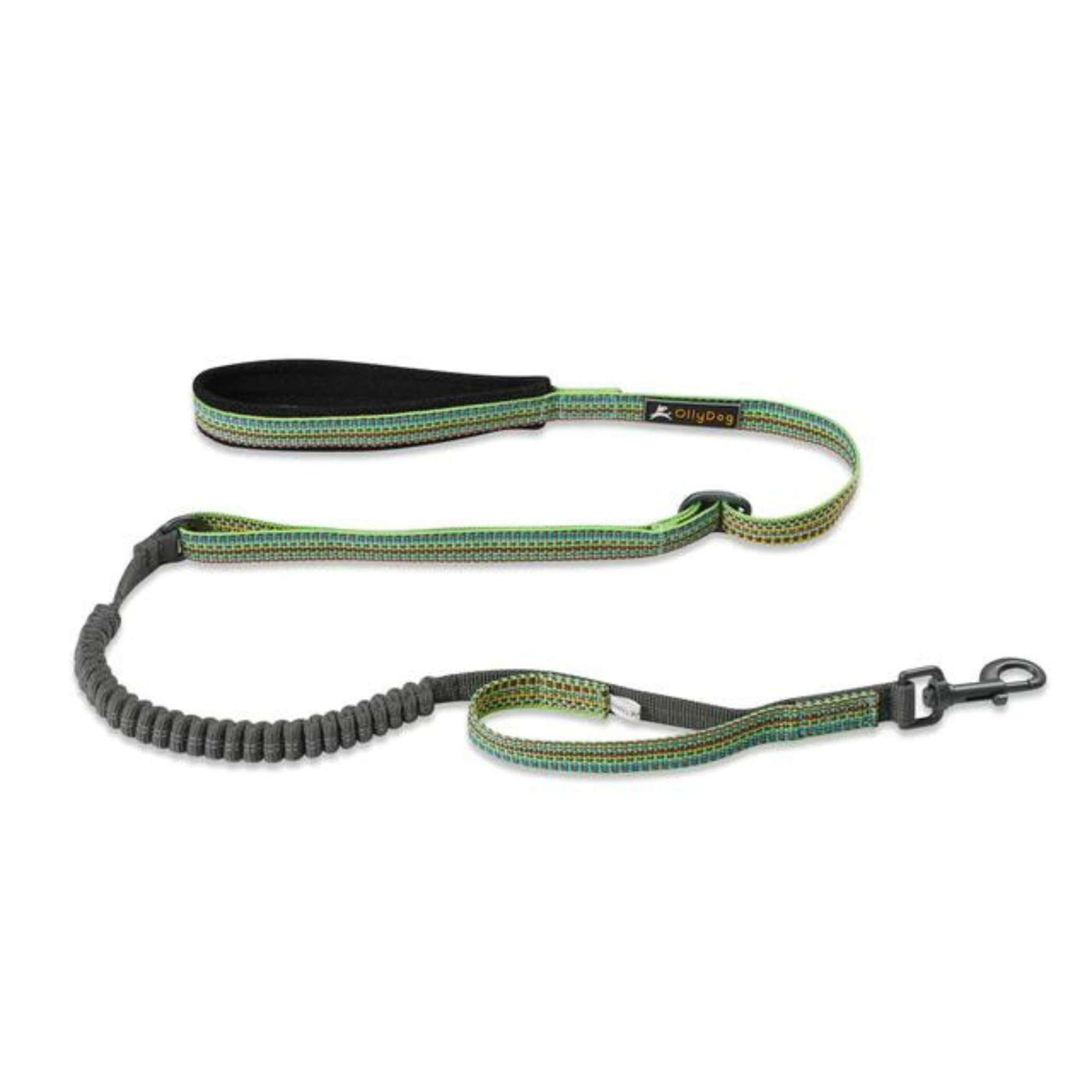 OllyDog Rescue Adjustable Spring Leash | Outdoor Dog Gear & Harnesses | Further Faster Christchurch NZ #prism-green