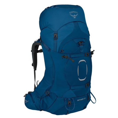 Osprey Aether 65 | 65L Multi-Day Hiking and Tramping Pack NZ | Osprey NZ | Further Faster Christchurch NZ #deep-water-blue