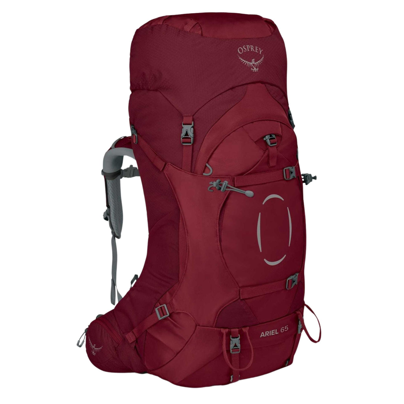 Osprey Ariel 65 Pack Womens NZ | Hiking and Tramping Pack for Women | Further Faster Christchurch NZ #claret-red
