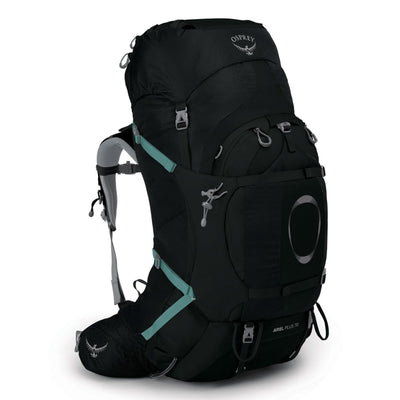 Osprey Womens Ariel Plus 70 | Womens Hiking and Tramping Pack 70L | Further Faster Christchurch NZ #black