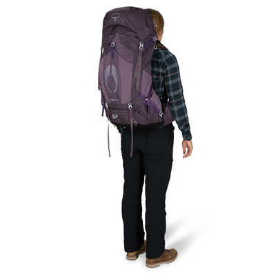 Osprey Aura AG 50 Pack - Women | Osprey NZ | Womens Hiking and Tramping Pack | Further Faster Christchurch NZ #enchantment-purple