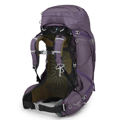 Osprey Aura AG 65 - Womens '22 | Multi-Day Tramping and Hiking Pack | Osprey NZ | Further Faster Christchurch NZ #enchantment-purple