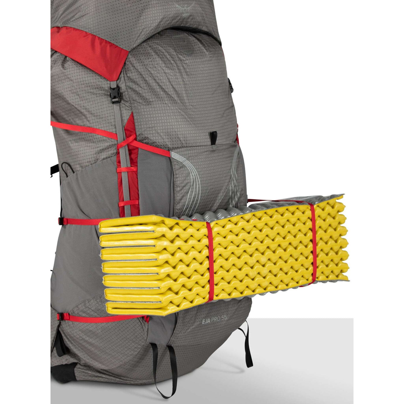 Osprey Eja 55 - Womens | Hiking and Mountaineering Packs NZ | Further Faster Christchurch NZ #grey-red