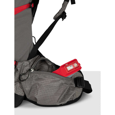 Osprey Eja 55 - Womens | Hiking and Mountaineering Packs NZ | Further Faster Christchurch NZ #grey-red