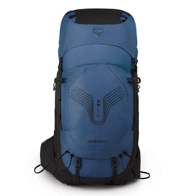 Osprey UNLTD AirScape 68 Backpack - Mens | Multi-Day Tramping and Hiking Pack | Osprey NZ | Further Faster Christchurch NZ #marina-bay-blue