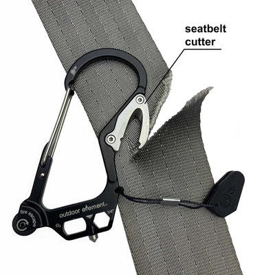 Outdoor Element Fire Escape Multitool Carabiner | Survival Gear NZ | Further Faster Christchurch NZ