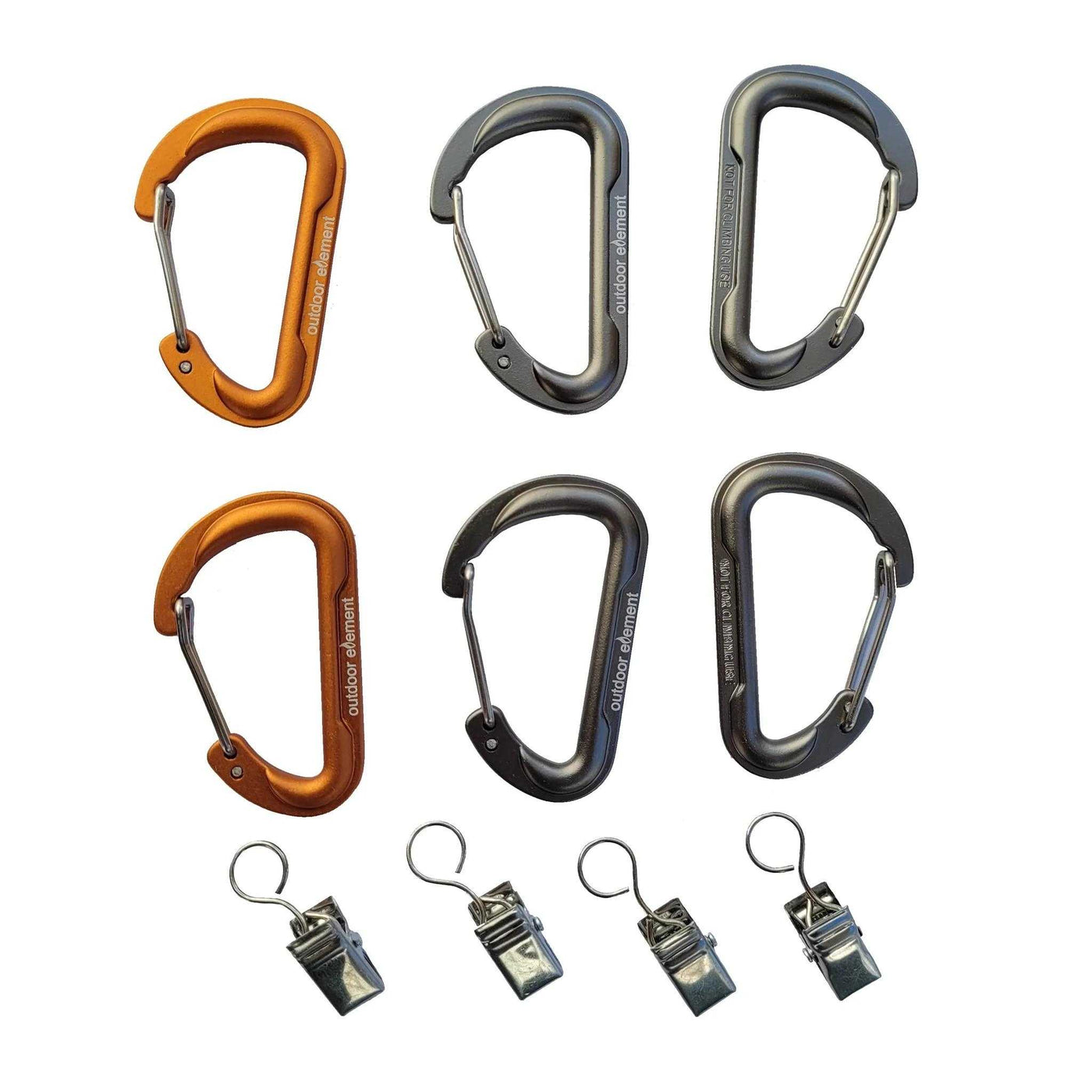 Outdoor Element Gearbiner Clip Set  Outdoor Gear and Accessories NZ –  Further Faster