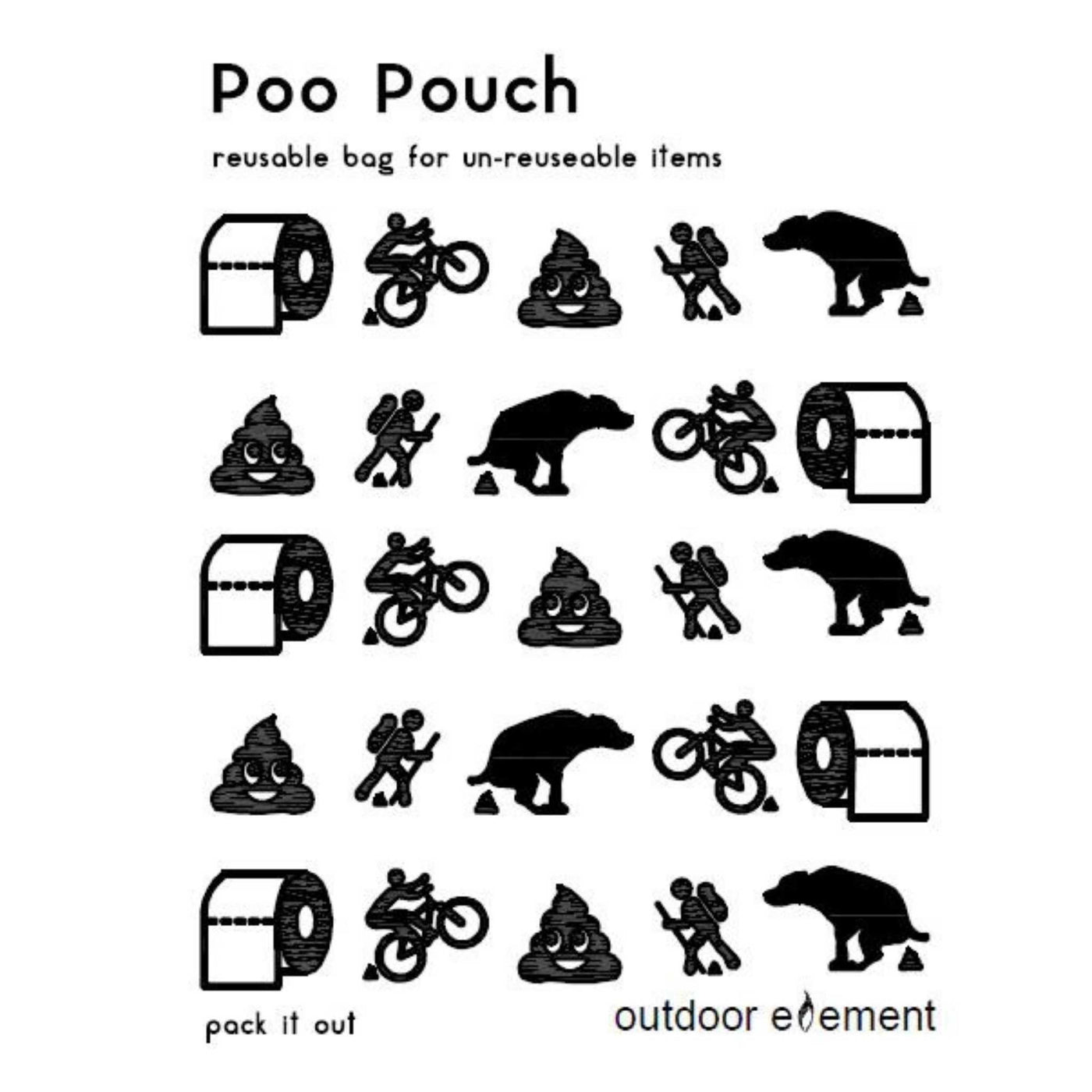Outdoor Element Poo Pouch | Poo Pouch NZ | Further Faster Christchurch NZ #blue